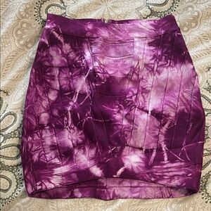 Purple Tie-Dye Women's mini Skirt